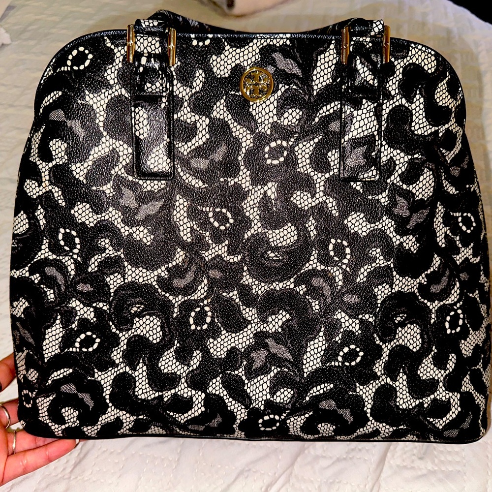 Tory burch Robison open dome satchel